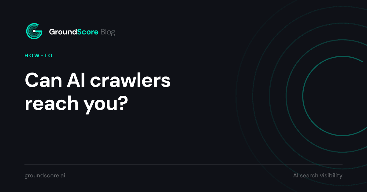 Five step audit for checking whether AI crawlers can access a website