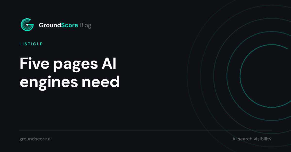 The five essential local business website pages that AI search engines rely on