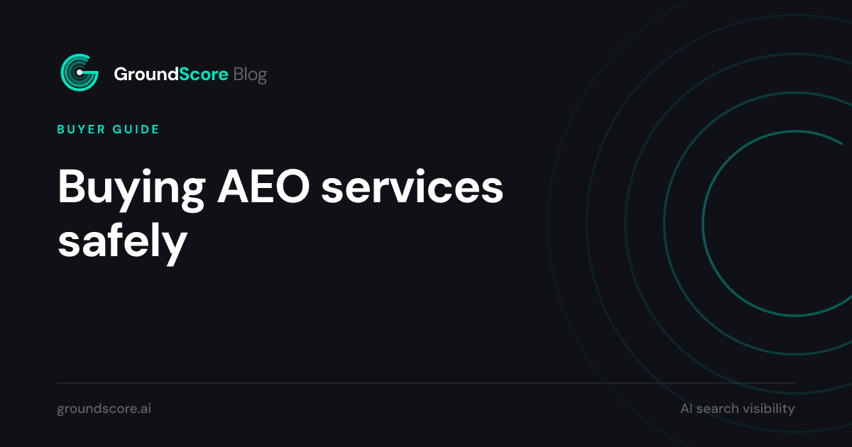 Small business owner evaluating AEO service vendors against a checklist of red flags