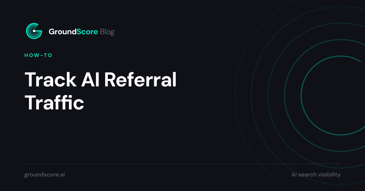 Diagram of AI engine referrals flowing into a website analytics dashboard